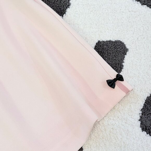 Kate Spade Womens Size 4 Small Pink Short Sleeve Embellished Jewel Neck Blouse - Picture 5 of 13